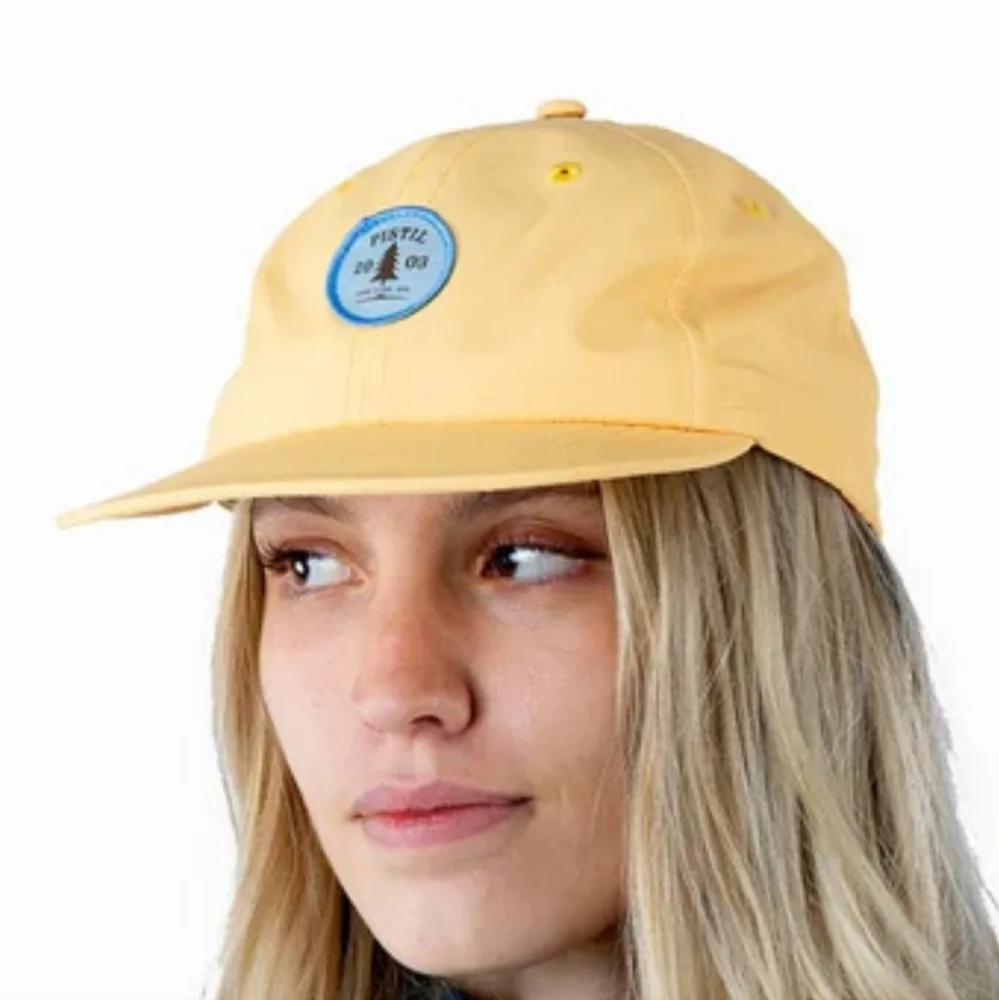 Brenna Lightweight Pistil Hat In Yellow/Sunset With Adjustable Back -  NWT